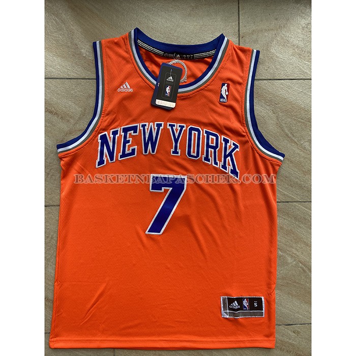 Maillot New York Knicks Carmelo Anthony NO 7 Orange